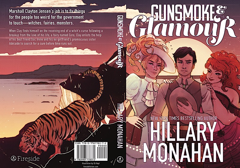 Cover spread image for Gunsmoke & Glamour by Hillary Monahan